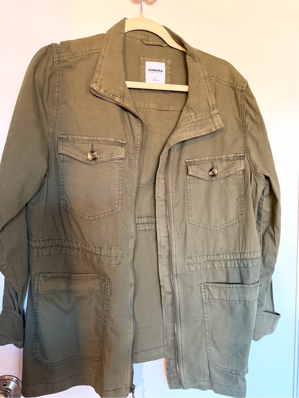 Sonoma - Kohls women’s XL Olive Utility Field Jacket